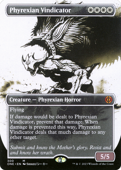 Phyrexian Vindicator (Showcase) (ONE-300) - Phyrexia: All Will Be One: (Showcase) (Borderless) Foil