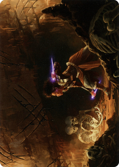Dogged Pursuit // Dogged Pursuit (ASKHM-021) - Art Series: Kaldheim (Borderless) Foil