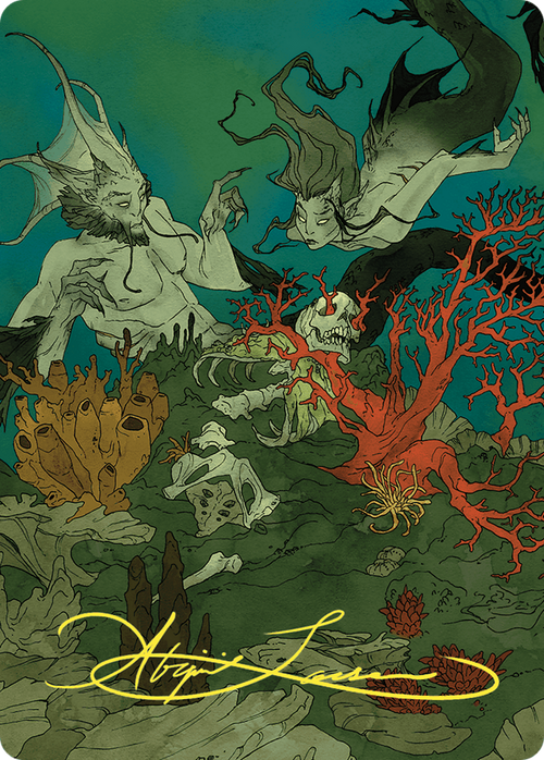 Curiosity // Curiosity (AWOE-065) - Wilds of Eldraine Art Series (Borderless) Foil
