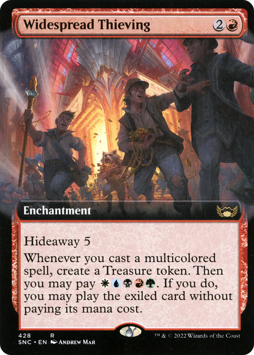 Widespread Thieving (Extended Art) (SNC-428) - Streets of New Capenna: (Extended Art) Foil