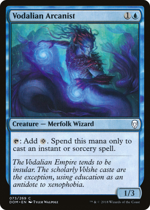 Vodalian Arcanist (DOM-073) - Dominaria