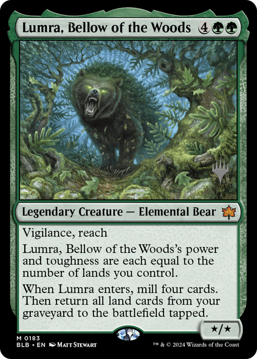 Lumra, Bellow of the Woods (PPBLB-183) - Bloomburrow Promos Foil