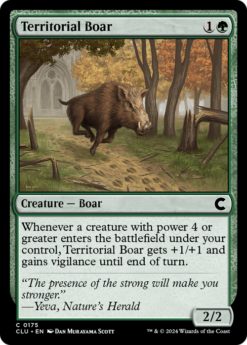 Territorial Boar (CLU-175) - Ravnica: Clue Edition