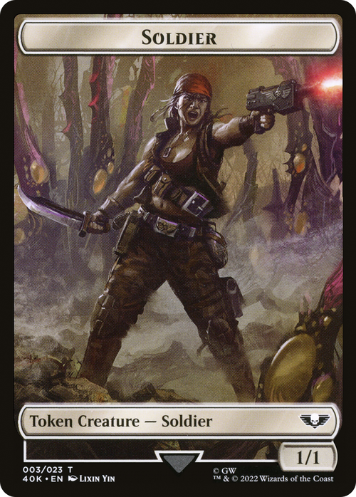 Soldier (T40K-003) - Warhammer 40,000 Tokens