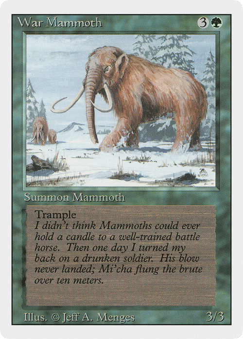 War Mammoth (3ED-) - Revised Edition