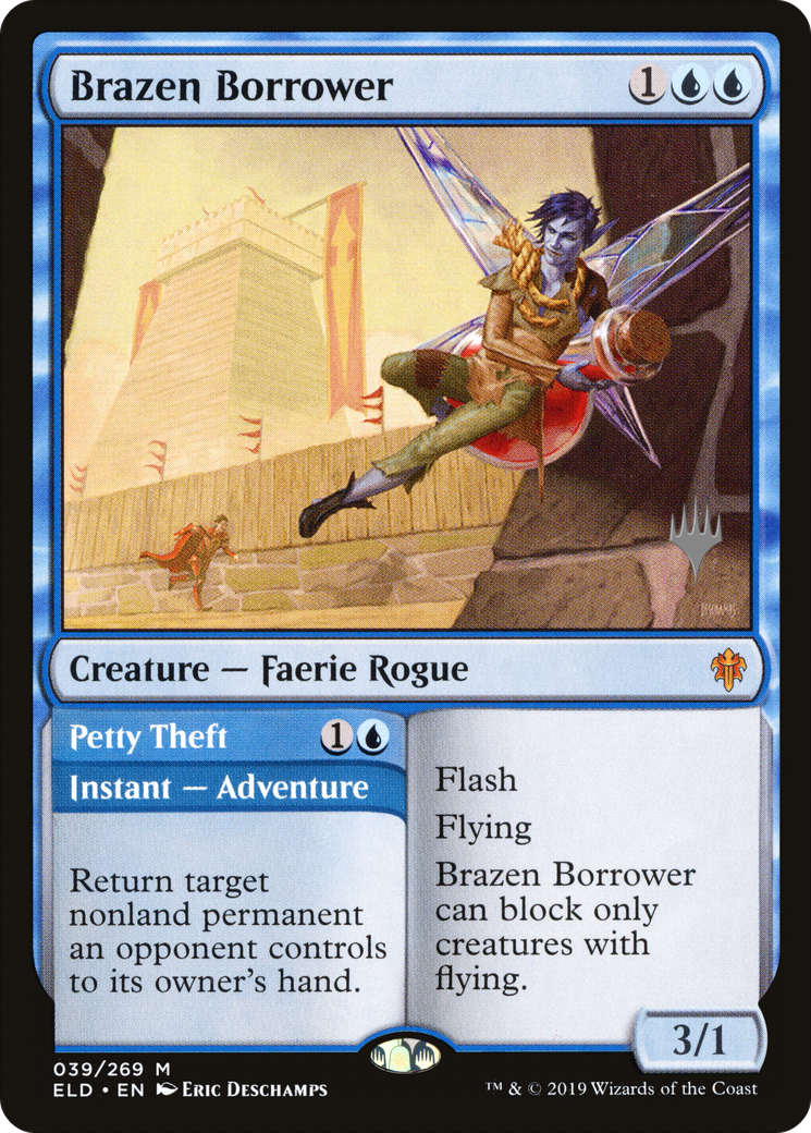 Brazen Borrower (PPELD-39P) - Throne of Eldraine Promos Foil