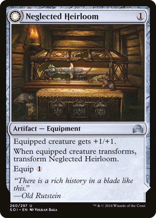 Neglected Heirloom (SOI-260) - Shadows over Innistrad: (Double Faced Transform)