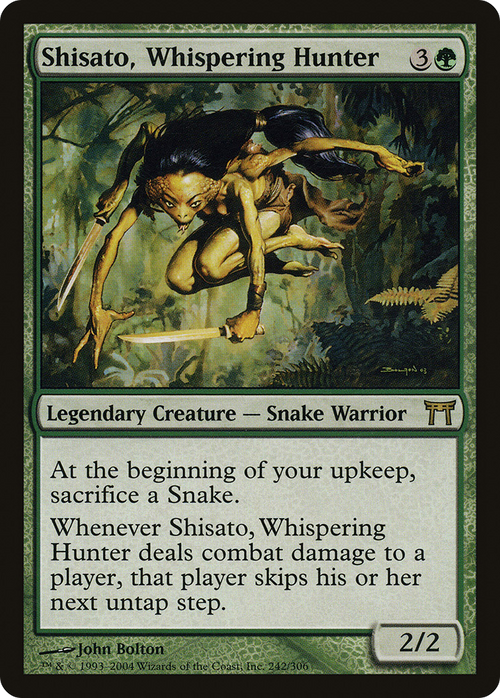 Shisato, Whispering Hunter (CHK-242) - Champions of Kamigawa Foil