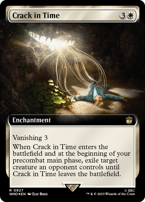 Crack in Time (Extended Art) (Surge Foil) (WHO-927) - Doctor Who: (Extended Art) Foil