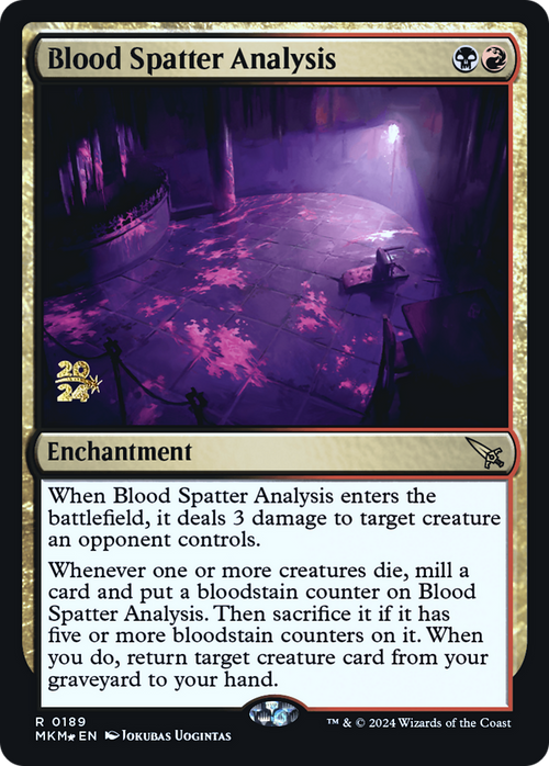 Blood Spatter Analysis (PRE-189) - Murders at Karlov Manor Promos Foil