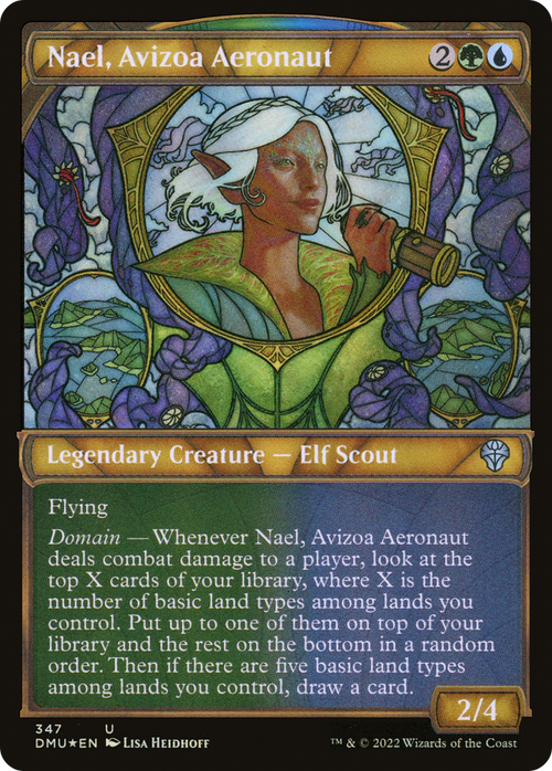 Nael, Avizoa Aeronaut (Textured Foil) (DMU-347) - Dominaria United: (Showcase) Foil