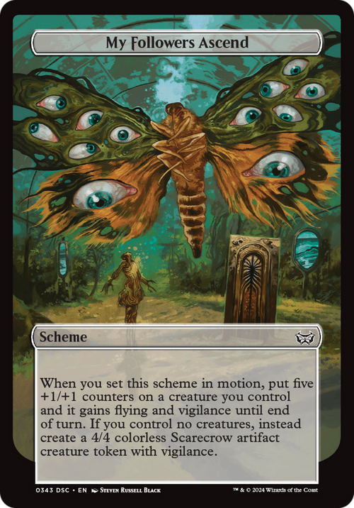 My Followers Ascend (Full Art) (A:DSC-343) - Duskmourn: House of Horror Commander