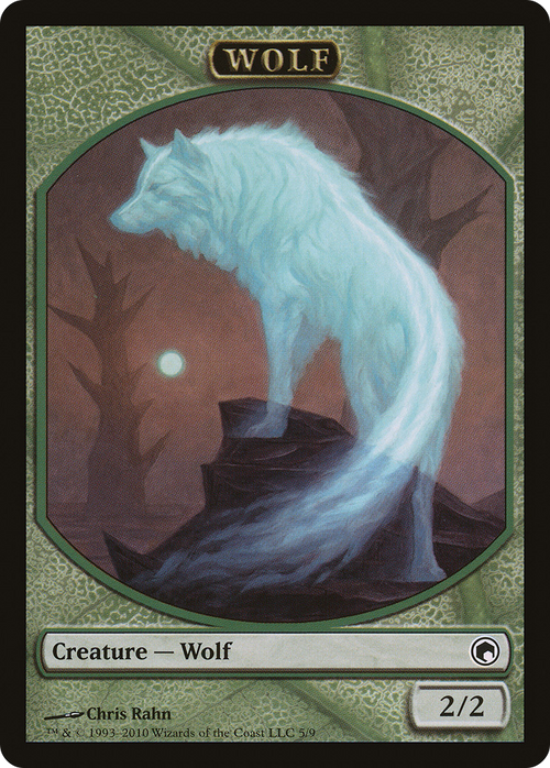 Wolf Token (SOM-005) - Scars of Mirrodin Tokens