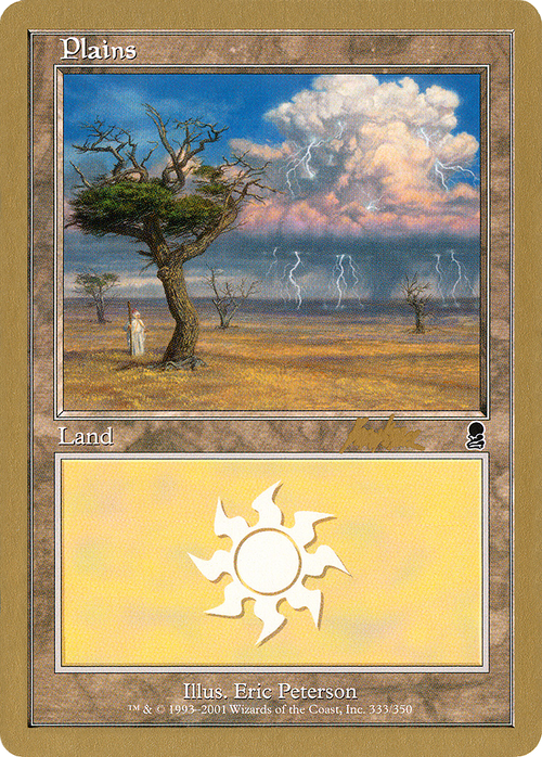 Plains (333) - 2002 Brian Kibler (ODY) (WCD-) - World Championship Decks 2002