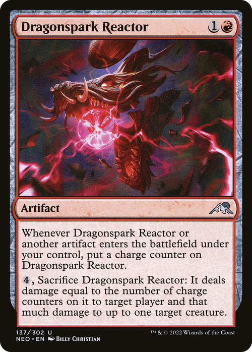 Dragonspark Reactor (NEO-137) - Kamigawa: Neon Dynasty
