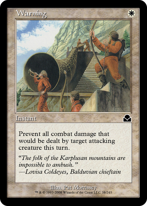 Warning (ME2-038) - Masters Edition II