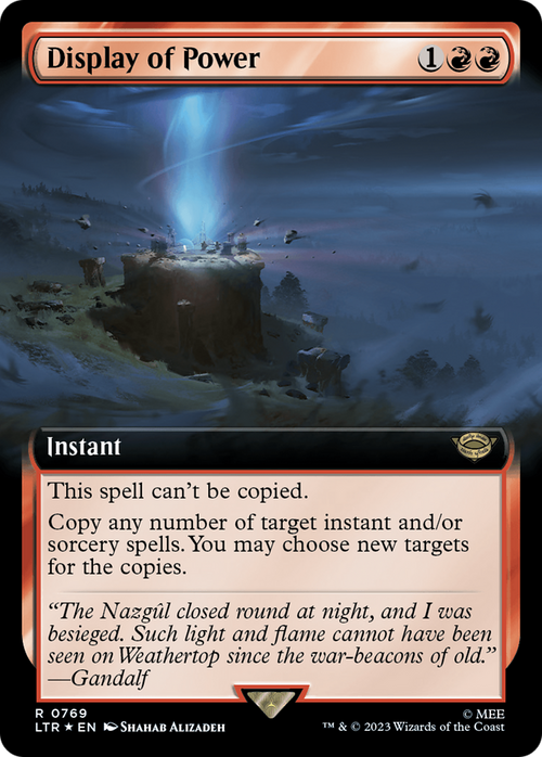 Display of Power (Extended Art) (Surge Foil) (LTR-769) - The Lord of the Rings: Tales of Middle-earth: (Extended Art) Foil