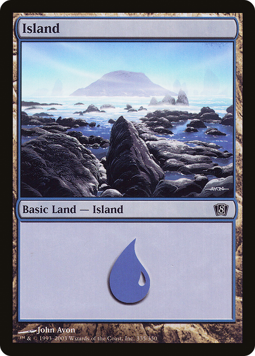 Island (335) (8ED-335) - 8th Edition Foil