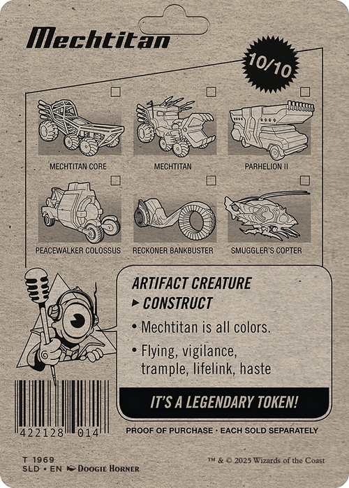 Mechtitan Token (SLD-1969) - Secret Lair Drop (Borderless)