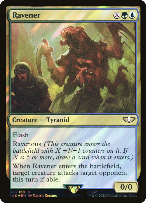 Ravener (Surge Foil) (40K-138) - Warhammer 40,000 Commander Foil