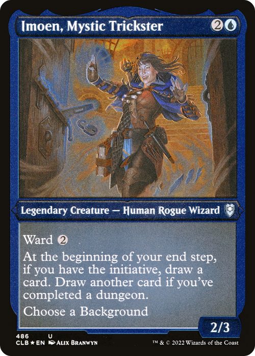 Imoen, Mystic Trickster (Foil Etched) (CLB-486) - Commander Legends: Battle for Baldur's Gate Foil