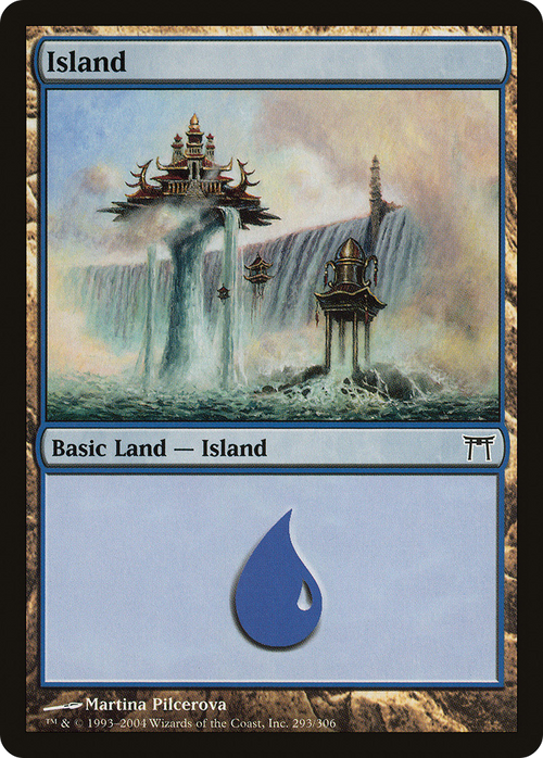 Island (293) (CHK-293) - Champions of Kamigawa