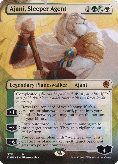Ajani, Sleeper Agent (375) (DMU-375) - Dominaria United (Borderless)