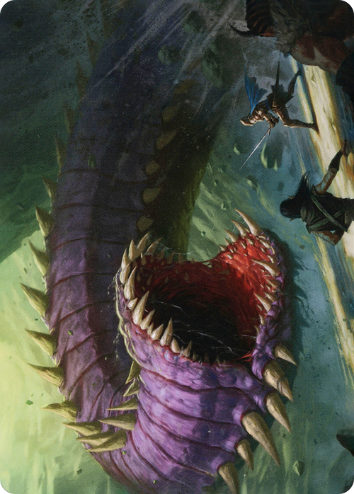 Purple Worm // Purple Worm (AAFR-003) - Adventures in the Forgotten Realms Art Series (Borderless) Foil