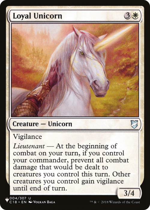 Loyal Unicorn (LIST-C18-4) - The List