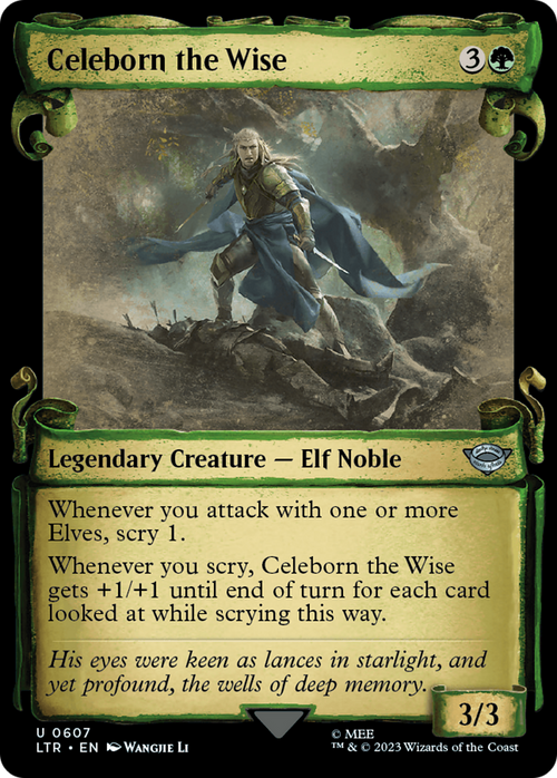 Celeborn the Wise (Showcase Scrolls) (LTR-607) - The Lord of the Rings: Tales of Middle-earth: (Showcase) Foil