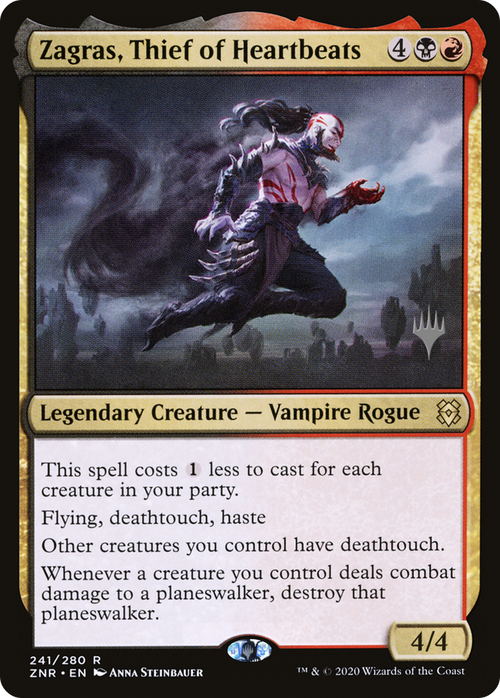 Zagras, Thief of Heartbeats (PPZNR-241P) - Zendikar Rising Promos