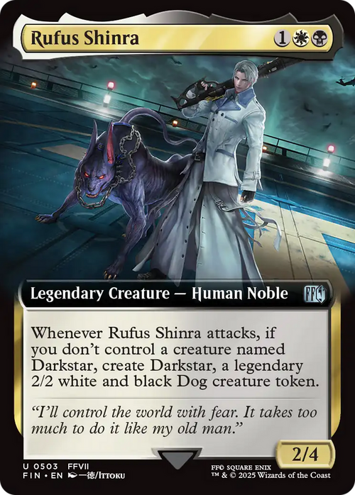 Rufus Shinra (Extended Art) (FIN-503) - FINAL FANTASY: (Extended Art) Foil
