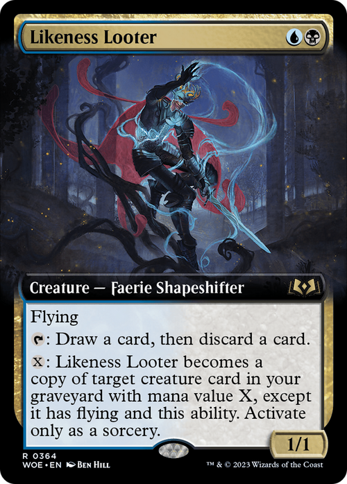 Likeness Looter (Extended Art) (WOE-364) - Wilds of Eldraine: (Extended Art) Foil