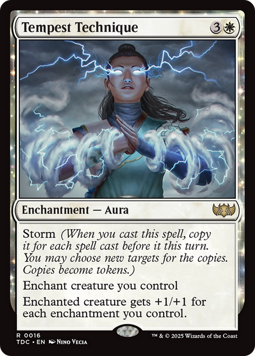 Tempest Technique (TDC-016) - Commander: Tarkir: Dragonstorm: (enchantment)
