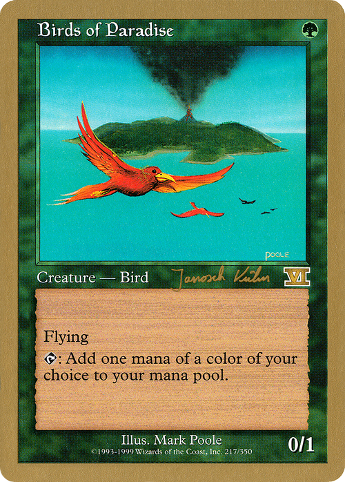 Birds of Paradise - 2000 Janosch Kuhn (6ED) (WCD-) - World Championship Decks 2000