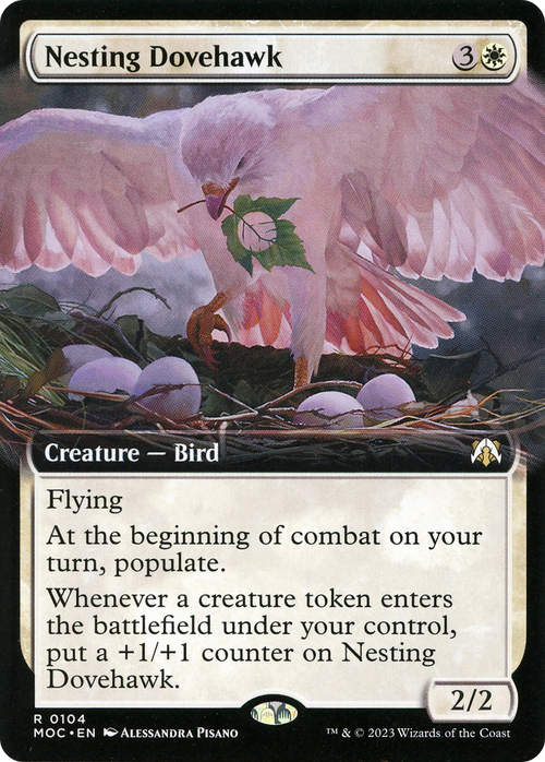 Nesting Dovehawk (Extended Art) (MOC-104) - March of the Machine Commander: (Extended Art)
