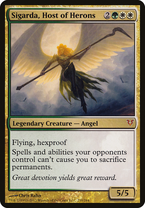 Sigarda, Host of Herons (Avacyn Restored) (OVER-210) - Open the Helvault