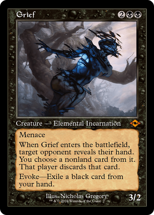 Grief (Retro Frame) (MH2-007) - Modern Horizons 2 Timeshifts Foil