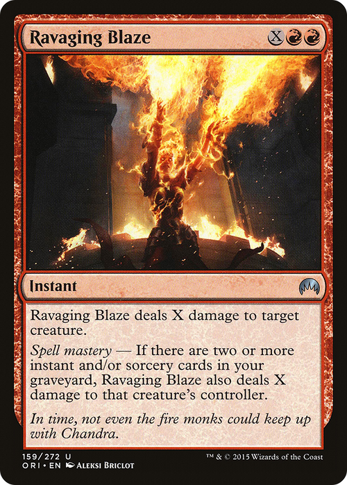 Ravaging Blaze (ORI-159) - Magic Origins Foil