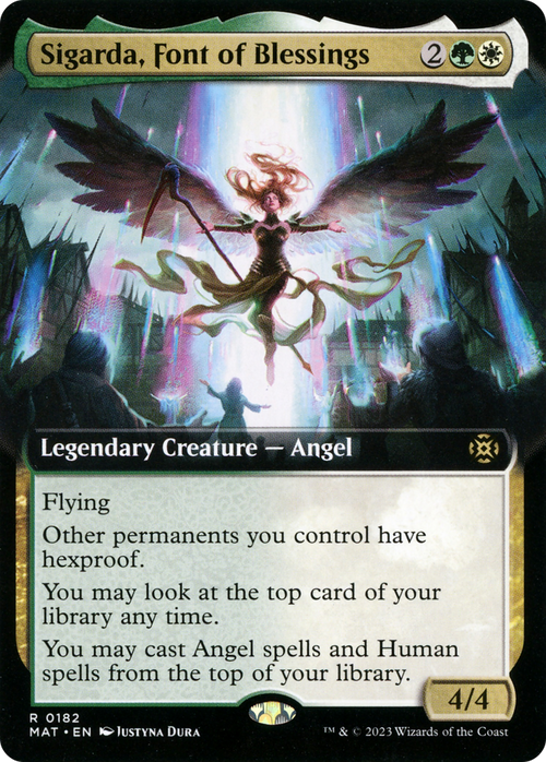 Sigarda, Font of Blessings (Extended Art) (MAT-182) - March of the Machine: The Aftermath: (Extended Art) Foil