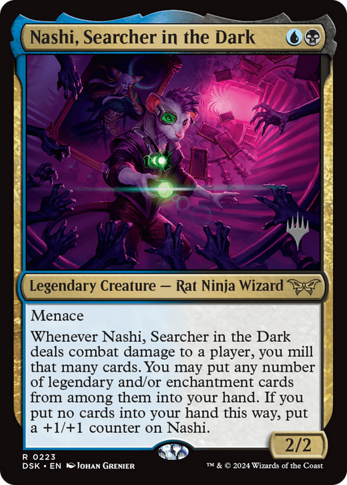 Nashi, Searcher in the Dark (PPDSK-223) - Duskmourn: House of Horror Promos Foil