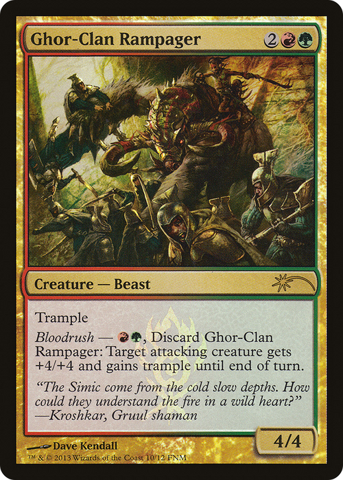 Ghor-Clan Rampager (FNM-010) - Friday Night Magic 2013 Foil