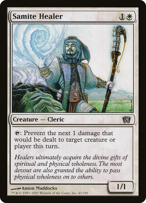 Samite Healer (8ED-041) - 8th Edition Foil