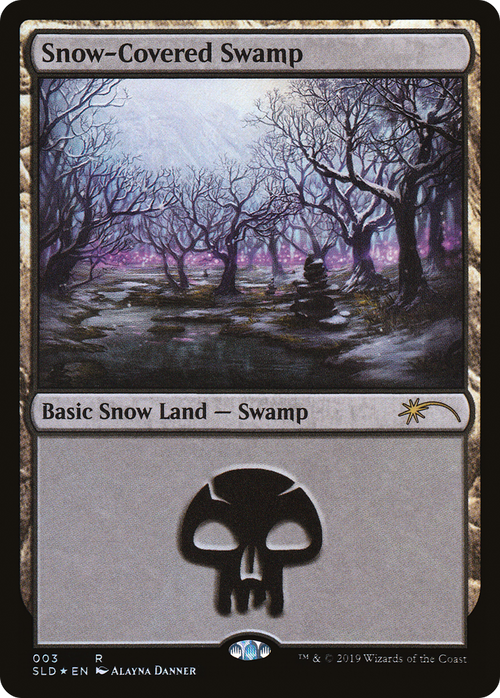 Snow-Covered Swamp (3) (SLD-003) - Secret Lair Drop Foil