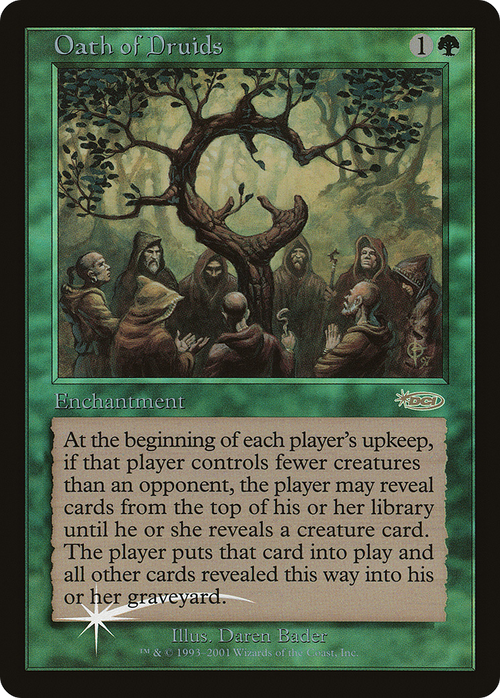 Oath of Druids (JDG-002) - Judge Gift Cards 2001 Foil