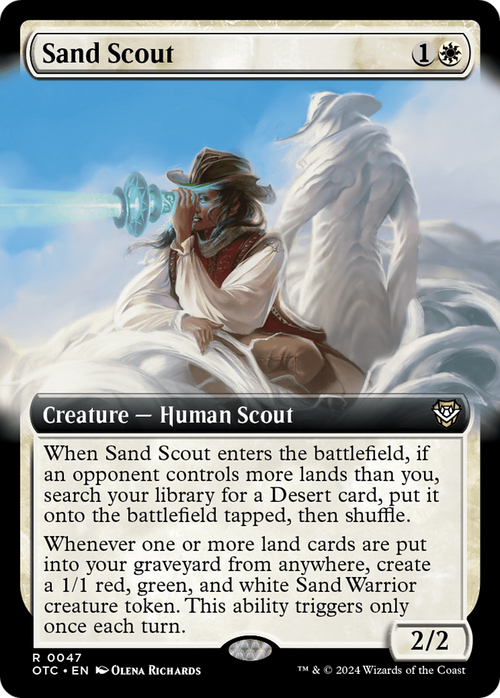 Sand Scout (Extended Art) (OTC-047) - Outlaws of Thunder Junction Commander: (Extended Art)