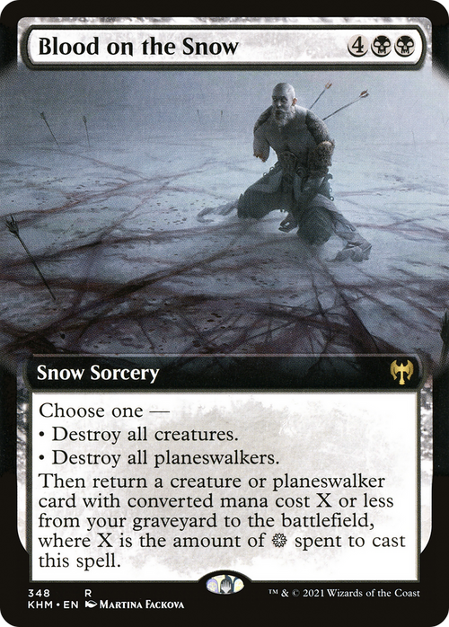 Blood on the Snow (Extended Art) (KHM-348) - Kaldheim: (Extended Art, snow)