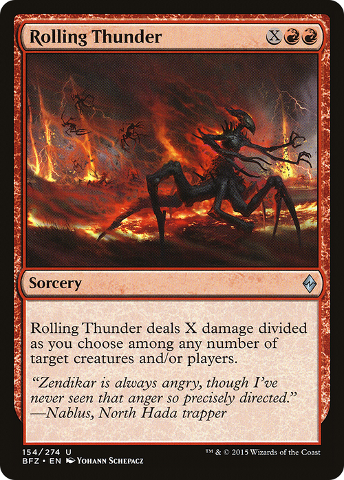 Rolling Thunder (BFZ-154) - Battle for Zendikar