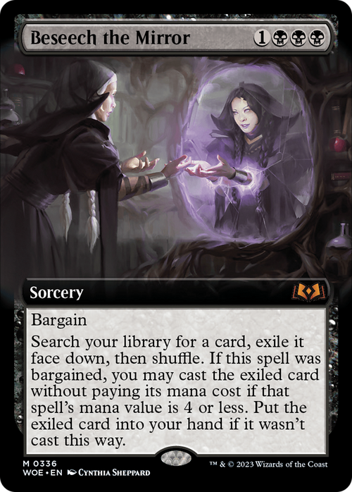 Beseech the Mirror (Extended Art) (WOE-336) - Wilds of Eldraine: (Extended Art)