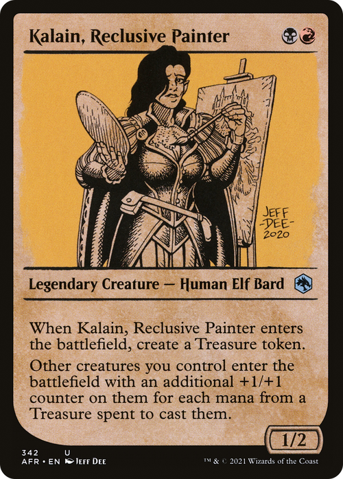 Kalain, Reclusive Painter (Showcase) (AFR-342) - Adventures in the Forgotten Realms: (Showcase)